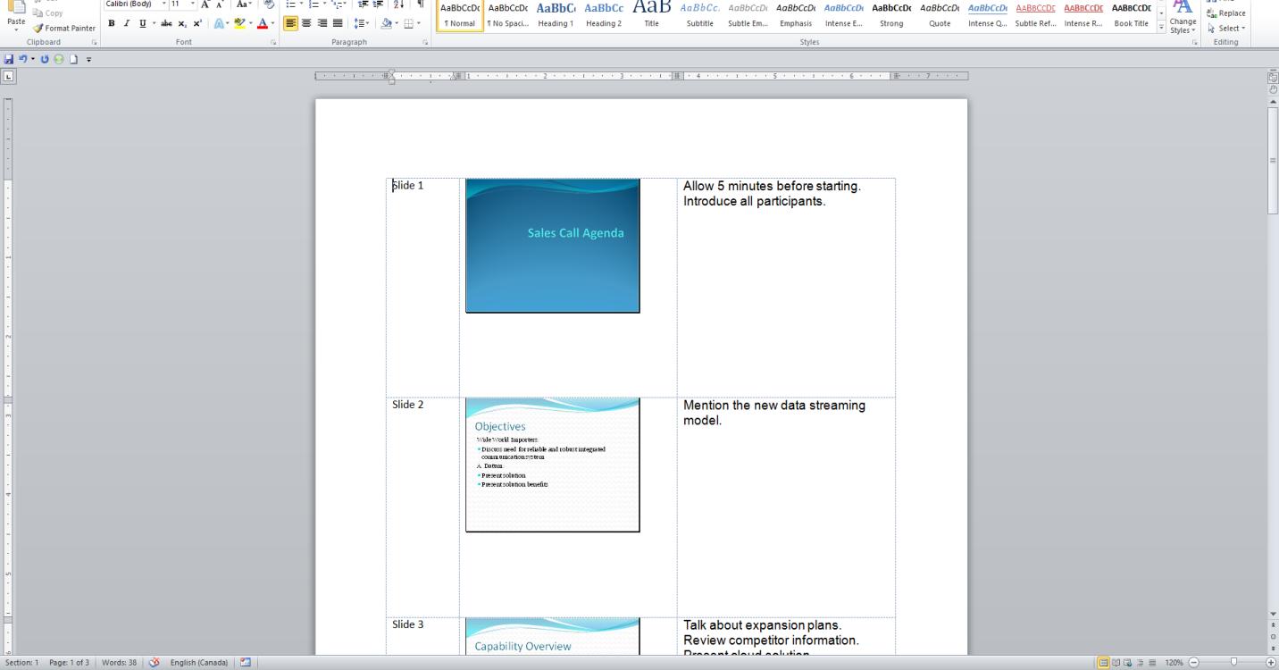 how to make note version of powerpoint