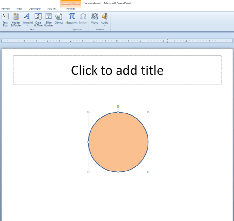 PowerPoint trick draw a perfect circle.