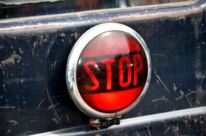 Stop light representing stopping error checking markers in Microsoft Access.