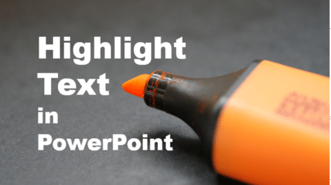 highlight text in picture powerpoint