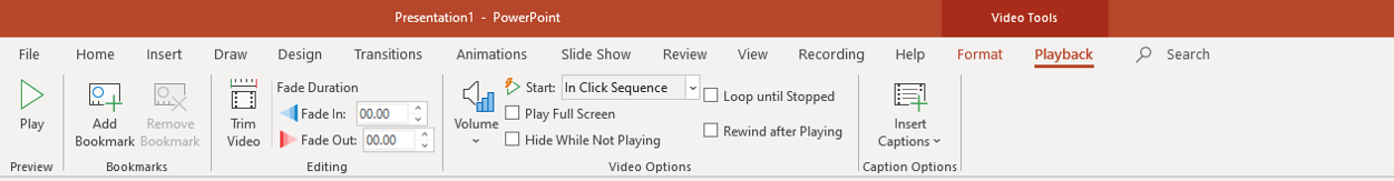 powerpoint embedded video not playing