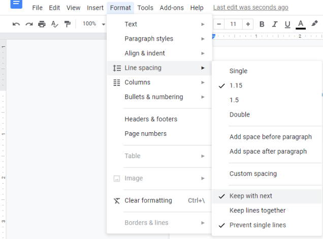 how to remove spaces between words in google docs